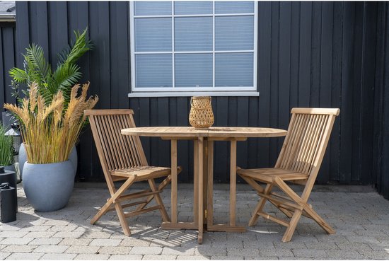 House Nordic Balkontafel Huelva Teakhout Inklapbaar