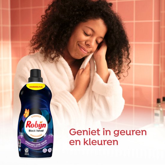 Robijn Klein & Krachtig Wasmiddel Black Velvet 34 Wasbeurten 1,19 liter