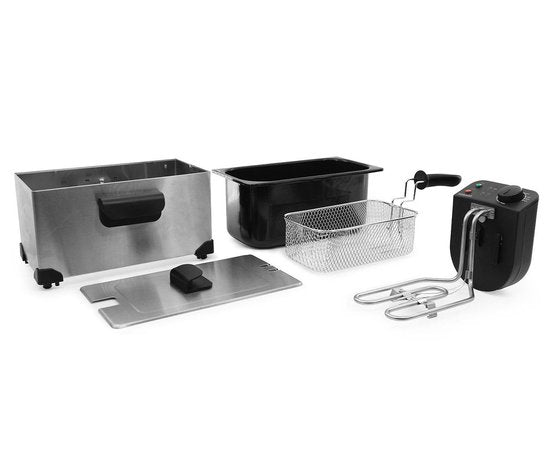 Tomado TDF3001S - Frituurpan - 3 liter inhoud - 2200 Watt - Koude zone friteuse - RVS