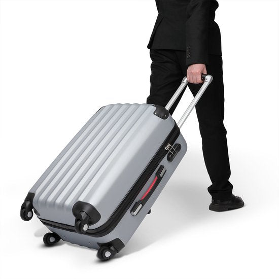 Monzana Baseline Koffer - Hardcase Trolley Cijferslot Wielen - Zwart