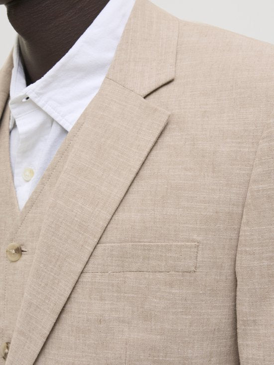 Jack & Jones Riviera Blazer - Slim Fit - Beige - Maat 56