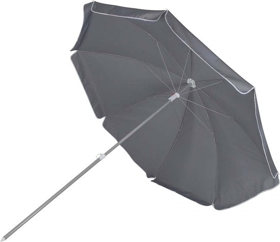Bo-Camp - Parasol - Met Knikarm - Ø 250 cm - Grijs