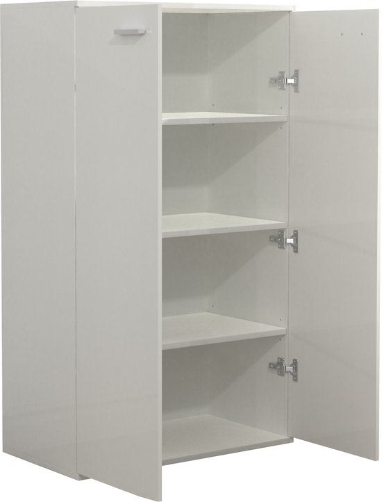 Kledingkast kinderkamer - praktische opbergkast 120 cm hoog 4 opbergvakken