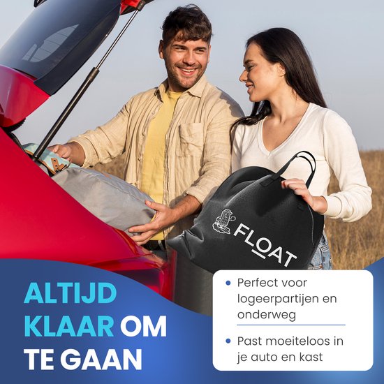 FLOAT Gemina - 3in1 Luchtbed met Elektrische pomp - 190x99x20 cm - Stevig Luchtmatras - Lichtgewicht voor camping - Twee 1 persoons luchtbedden