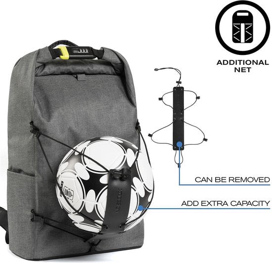 XD Design Bobby Urban Lite - Anti-Diefstal Rugzak 22 liter - Grijs