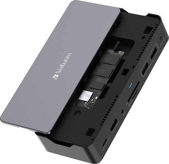 Verbatim CDS-15SSD Bedraad USB 3.2 Gen 1 (3.1 Gen 1) Type-C Zwart, Grijs