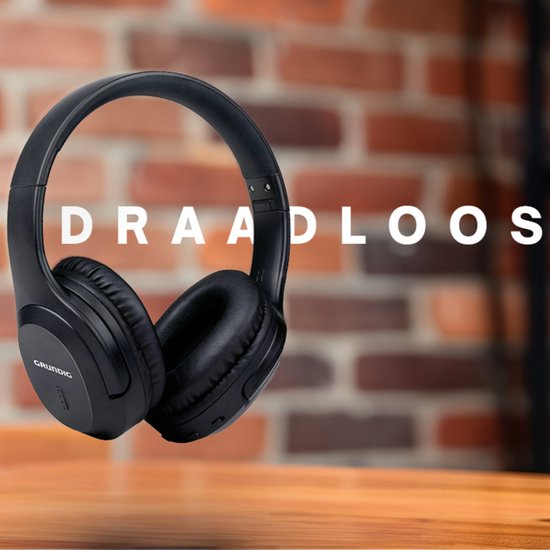Grundig Bluetooth Koptelefoon - Hoofdtelefoon Draadloos - Over Ear Koptelefoon met 40 Uur Afspeeltijd - Draadloze Koptelefoon met Microfoon - Incl. Audio kabel 3.5mm en USB-C Oplaadkabel