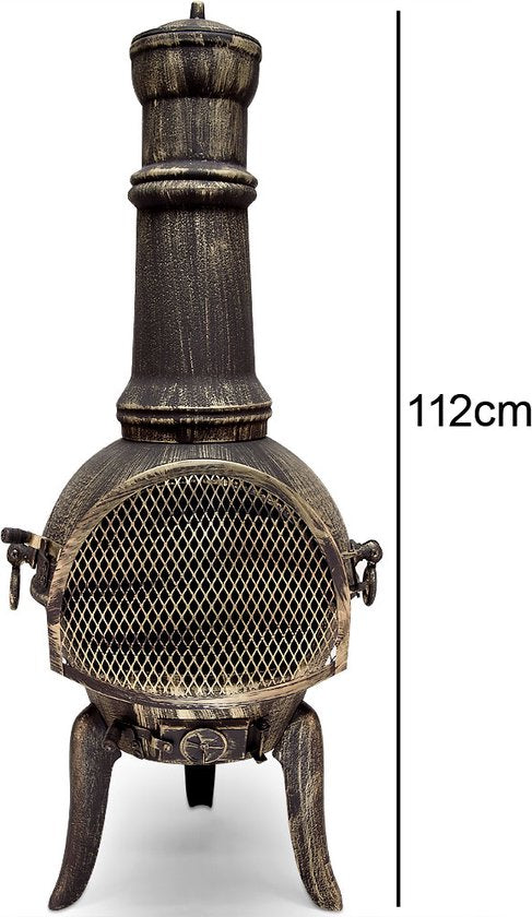 Gardebruk Tuinhaard Chimenea – Gietijzeren 28 kg – Zwart