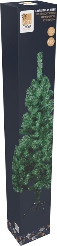 Arti Casa Kunstkerstboom 150 cm – Kerstboom Inclusief Standaard – Binnenboom Ø78cm – Groen