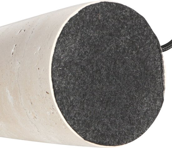 Anne Lighting - tafellamp - Travino - crème - steen - Ø 10cm - E27 - 4401CR