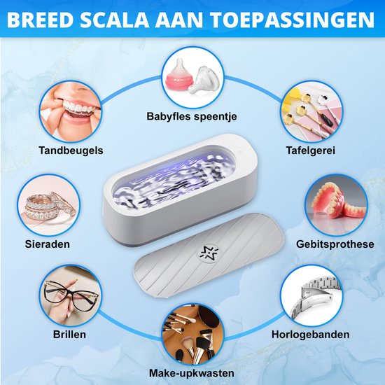 K&L - Ultrasoon Reiniger - Reinigingsapparaat voor Sieraden en Brillen - Ultrasone - Ultrasonic Cleaner - 300ml