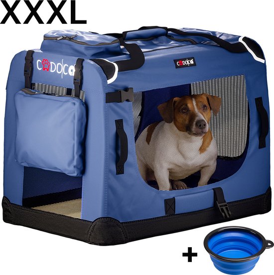 Cadoca Honden & Katten Reismand XXXL - 101x68x65cm - Marine Blauw