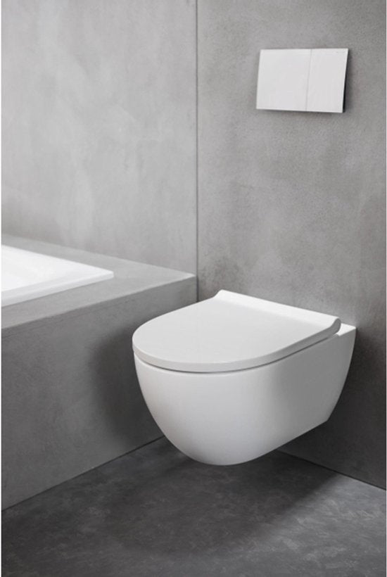 Geberit Acanto Wandclosetpack - diepspoel- turboflush 36x53cm - closetzitting - softclose - quick release - wit
