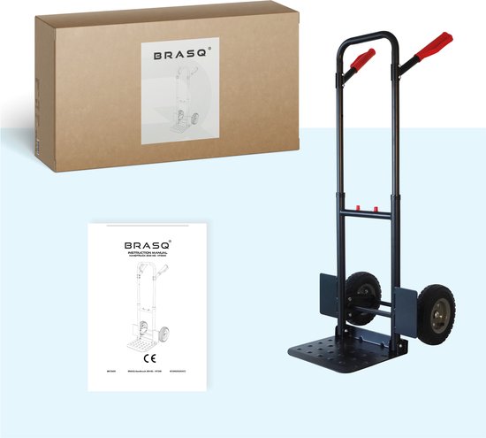BRASQ Steekwagen - 200KG Draagvermogen - Transportkar - Transporthulp - Opvouwbaar