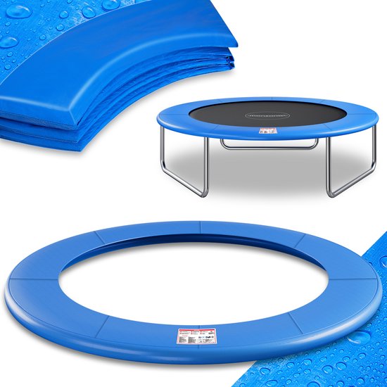Monzana Trampoline Beschermrand - Doorsnede PVC UV Bestendig 366cm Blauw Tuin