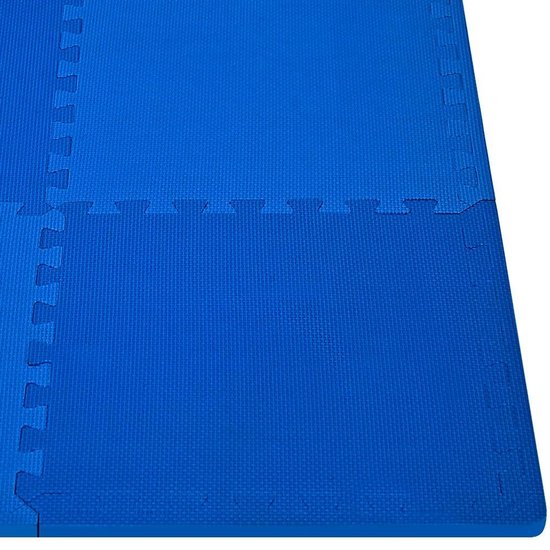 Monzana 32x Vloerbeschermer - 45x45cm Antislip Uitbreidbaar - Blauw
