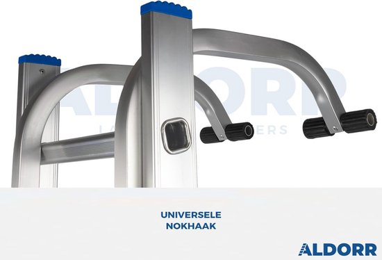 ALDORR Aluminium Nokhaak Met Wielen - Geschikt Voor Alle Ladders