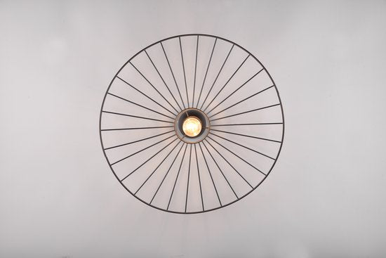 REALITY CHAPEAU - Plafondlamp - Zwart mat - excl. 1x E27 40W