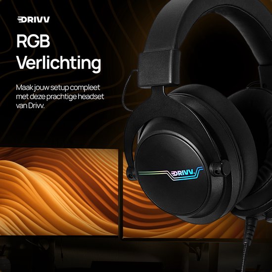 Drivv. PRO Gaming Headset met Microfoon - Game Headset - Geschikt voor PS4, PS5, Xbox One, Xbox Series en PC
