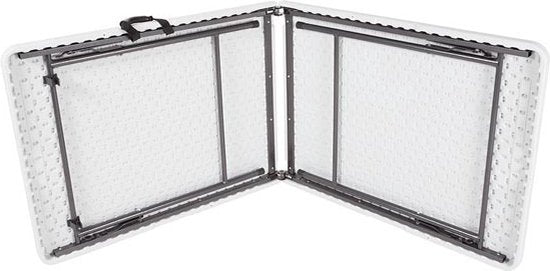 Perel Klaptafel, inklapbaar, weerbestendig, handgreep, maximaal 100 kg, wit
