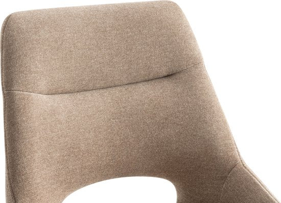 Furnihaus Eetkamerstoelen set van 2 - Tosca - Taupe - Stof