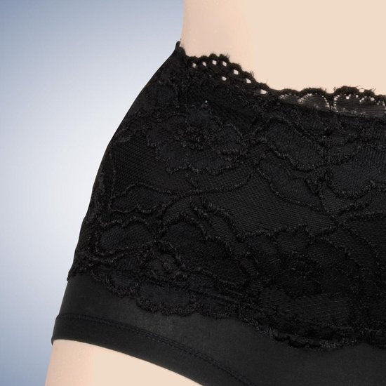 Figuur corrigerende slip - shapewear ondergoed - dames slips set van 2 - zwart l/xl