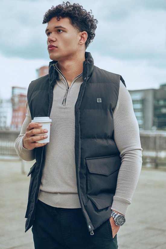 Solution Clothing Body - Bodywarmer - Jas - Lang - Jassen - Bodywarmers - Volwassenen - Heren - Mannen - Zwart - XXL