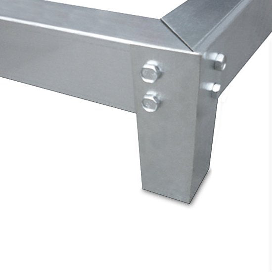 Deuba Broeikas Fundament Verzinkt – 190x122cm - incl. Montagemateriaal