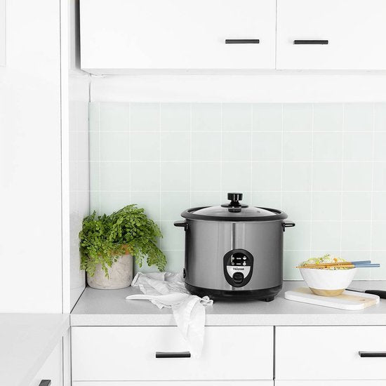 Tristar Rijstkoker 2.2L - RK-6129 - 10-12 personen - Droogkookbeveiliging, warmhoudfunctie - RVS