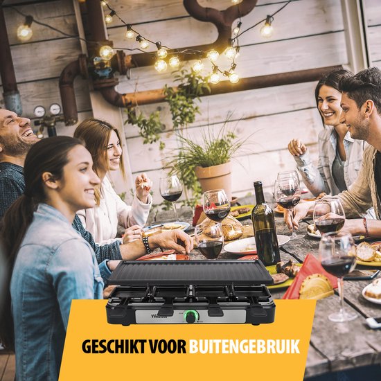 Tristar Gourmetset - RA-2746 - 1400W - Bakplaat 8 personen - Incl 8 pannetjes - PFAS-Vrij