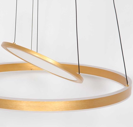 Steinhauer - hanglamp - Ringlux - goud - glas metaal - Ø 60cm - LED - 3514GO