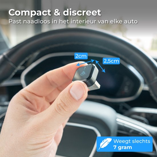 Nuvance CarPlay Dongle - Bluetooth Dongle - CarPlay Draadloos - USB & USB C - Geschikt voor Android Auto & CarPlay
