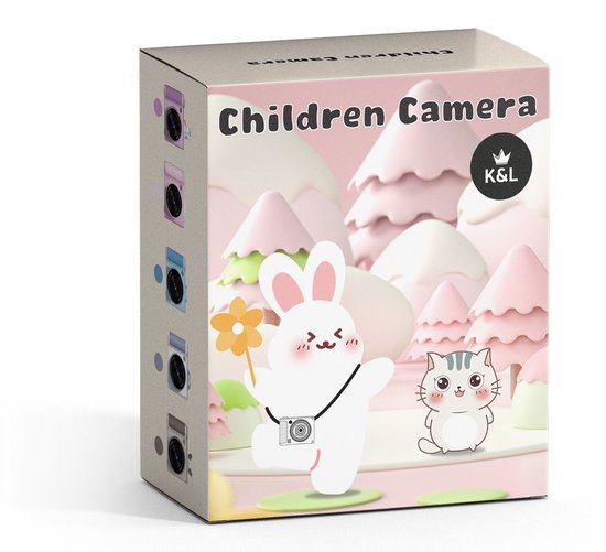 K&L Digitale Kindercamera Kids 32GB - Kinder vlog camera - Kindercamera's Digitaal - Fototoestel Kinderen - Kinderfototoestel