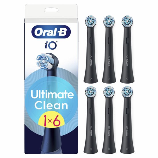 Oral-B Opzetborstels iO Ultimate Clean Zwart - 6 stuks