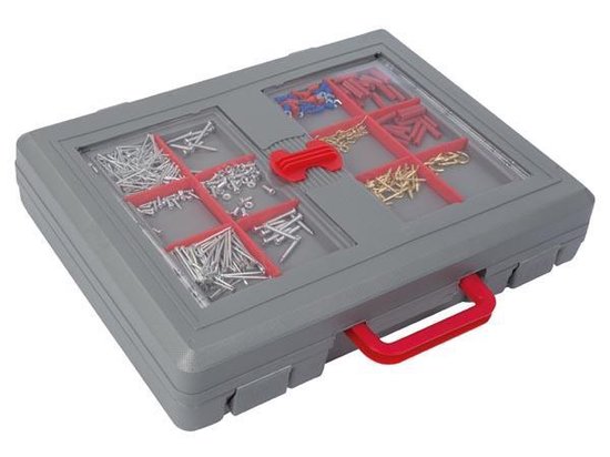 Toolland Gevulde gereedschapsset in koffer, 555-delig, inclusief praktische opbergkoffer, met uitgebreid assortiment en accessoires