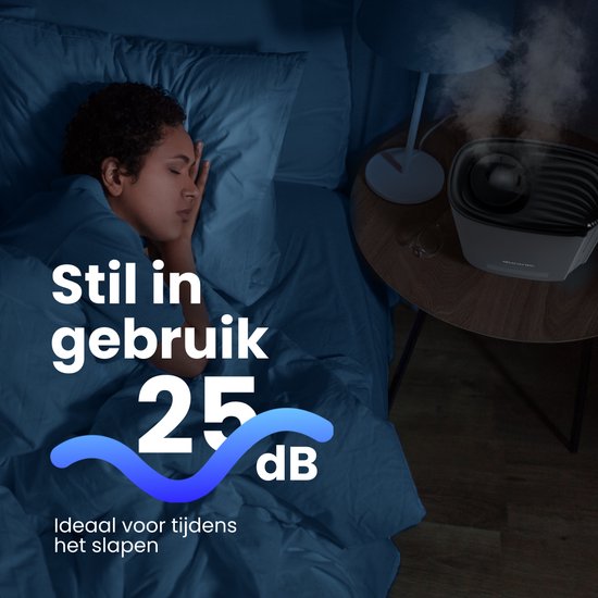 Auronic Luchtbevochtiger - 5 Liter - Geschikt voor Woonkamer, Kantoor, Slaapkamer, Babykamer en Meer - BPA-Vrij - Zwart
