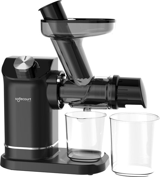 Safecourt Kitchen Slowjuicer - Juicer - Groenten en Fruitpers - 300ml - Zwart