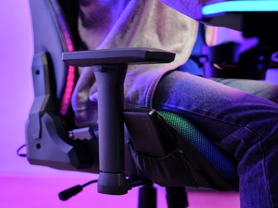 Trust GXT 719 Ruya RGB - Gaming Stoel met RGB Verlichting – Verstelbare Gamestoel – Ergonomisch – Bureaustoel – Gaming Chair - Zwart