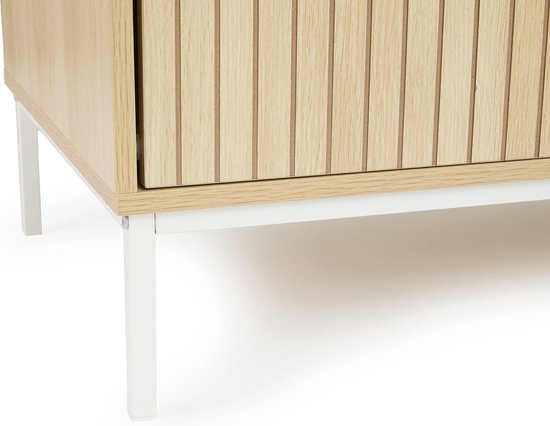 Lifa Living TV meubel Sorrento - MDF/metaal - Lichtbruin - 110x40x50cm - Max draagvermogen 25kg