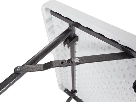Perel Klaptafel, inklapbaar, weerbestendig, handgreep, maximaal 100 kg, wit