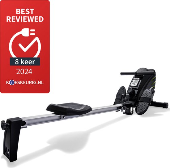 VirtuFit Row 450 Roeitrainer - Roeimachine - Silent Magnetic Weerstandssysteem - Roeiapparaat - 10 Weerstanden - Inklapbaar - Roeitrainers - Incl. Transportwielen