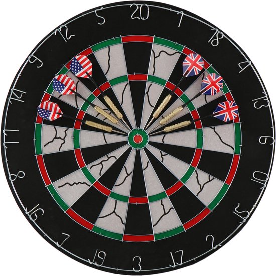 Lifetime Dartbord Deluxe met Pijlen 45cm
