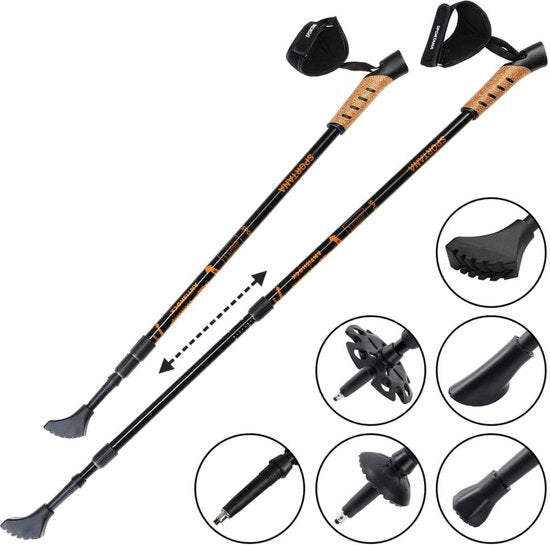 Deuba Sportana Nordic Walking stokken - oranje