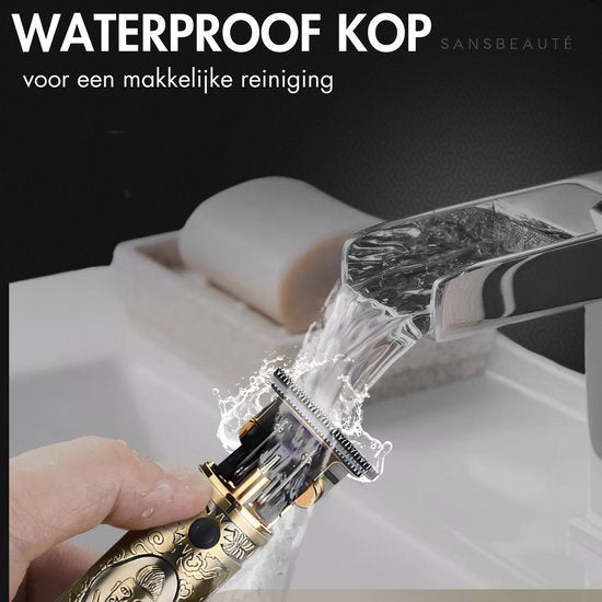 Professionele Draadloze T-blade Tondeuse + Neustrimmer - Sansbeauté® Buddha Trimmer - Baardtrimmer - Tondeuse Mannen Hoofdhaar - Cheveux Haar - Haartrimmer - Kapper Haar Machine - Haartondeuse - Barber Hair Clipper - Kappersset