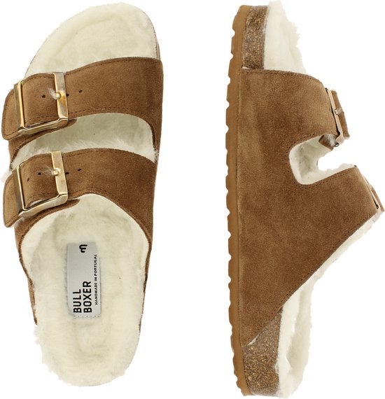 Bullboxer - Teenslippers - Dames - Tan/Cognac - 37 - Slippers