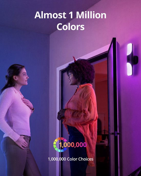eufy Security S100 Wandlicht met Camera - Wall Light Cam - 2K-resolutie - 1.200 lumen verlichting - Kleurennachtzicht - AI slimme detectie - IP65 waterdicht - Geen maandelijkse kosten - Bedraad