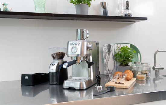 Solis Barista Perfetta Plus 1170 V2 Pistonmachine - Espressomachine - Koffiemachine met Bonen - Zilver