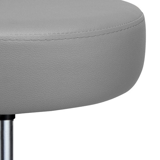 Casaria Verstelbare Draaikruk - 46/60cm Zithoogte – 1 Stuks Grijs