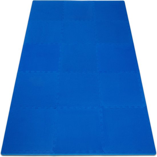 Monzana 8x Vloerbeschermer - 45x45cm Antislip Uitbreidbaar - Blauw