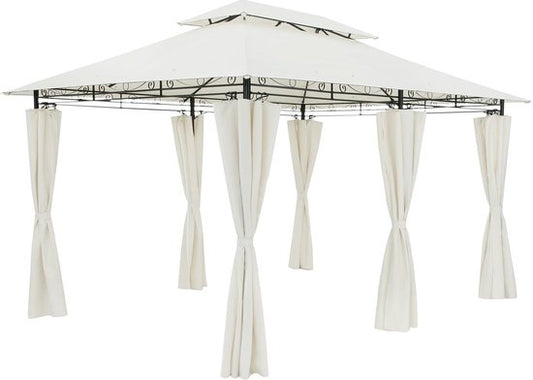 Casaria Paviljoen Topas 3x4m - UV-bescherming 50+ - Crème